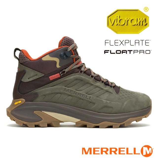 【MERRELL】男 MOAB SPEED 2 LTR MID 中筒防水登山健行鞋.休閒運動鞋/ML037781 橄欖綠✿30E010